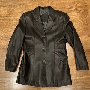 Women's Black Leather Jacket